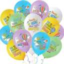 50 Pcs Oh The Places You' ll Go Party Decoration Balloons Set 12In Graduation Decorations Bulk Adventure Theme Party Decor Oh The Places You' ll Go Balloons for Graduation Birthday