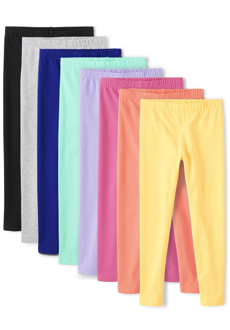 The Children's Place girls Leggings 8 Pack, XS