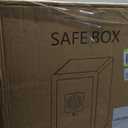 Safe Box, 2.0 Cu.Ft. Home Safe with Alarm  Removable Shelf & Gun Rack  Secure Cash, Jewelry & Documents  For Home, Office & Hotel Black, 15"D x 12.6"W x 17.7"H