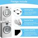 Kiss Core 29 inch Washer Dryer Stacking Kit, Universal Stacking Kit for Washer and Dryer, Adjustable 29"/28"/27"/26"/25"/24" Washer and Dryer Stacking Kit with Ratchet Strap