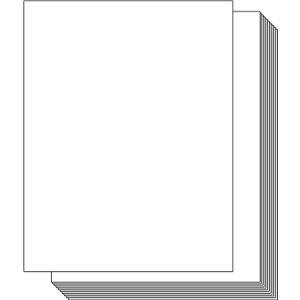 Ohuhu White Cardstock Thick Paper 100 Sheets - 8.5" x 11" Heavyweight 80 lb/216 gsm Card Stock for Crafts and DIY Card Making
