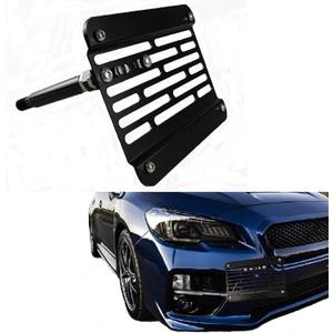 1 Pcs Front Bumper Tow Hook License Plate Mount Relocator Bracket Mounting Bolt Adapter Kit for Subaru BRZ WRX Crossbrek 2013-2023