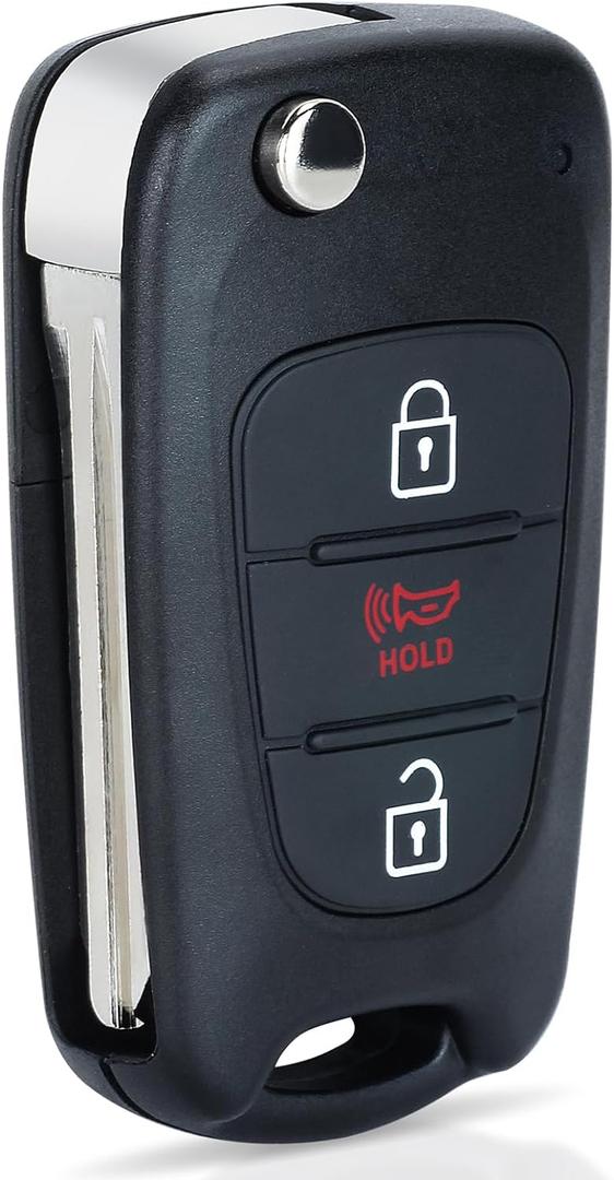 Replacement Remote Key Fob for Kia Soul 2010 2011 2012 2013 ID46 315MHz FCC ID: NYOSEKSAM11ATX(AMFL) / 95430-2K340 Black