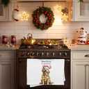 Funny Christmas Golden Retriever Kitchen Towels, Golden Retriever Gifts for Women, Dog Mom Lovers Owner Gifts Dish Hand Tea Towels, Christmas Dog Kitchen Bathroom Decor, 16x24 Inch