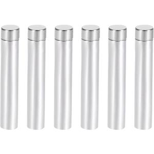 uxcell 1/4 Dia x 3-1/8"(6.8x80mm) Standoff Screws Wall Mount Sign Holders Acrylic Glass Nails 6pcs