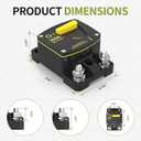 300 Amp Circuit Breaker 12V Automotive Replacement Circuit Breaker Switches & DC Manual Reset 1 Pack