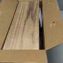 Wallniture Minori Floating Shelves Set of 3, Small Bookshelf Unit for Living Room, Office, and Bedroom, Natural Burned Rustic Wood Wall Decor with Metal Floating Shelf Bracket 6D x 17W x 5.5H in