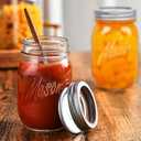 Classic 16 Oz Mason Jars, 5 Pack Canning Jars, Regular Mouth, Airtight & Leak Proof, Dishwasher Safe, Microwave & Freezer Safe, 3.2 x 4.5 x 5.5 inches