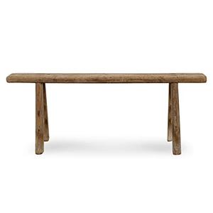 Artissance Home Vintage Noodle Bench, Weathered Natural Wood Finish (Size & Color Vary)