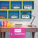 Maitys 12 Pcs Large 17 Inches Chairback Pocket Chart Student Chair Pockets Chair Back Classroom Organizer with Name Tag for Keeping Kids Student Book School Table Organized(Mixed Colors)