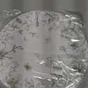 50 Pack Paper Placemats Disposable Green Floral Placemats 13.7 Inch Vintage Sage Green Flower Place Mats Chinoiserie Round Table Mats for Dinner Table Setting Birthday Wedding Party Supplies