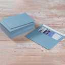 Wishop 100 Pack Dusty-Blue A7 Envelopes Self-Adhesive 5x7 Envelopes for Invitations, 5x7 Greeting Cards (Dusty-Blue, 5.24 x 7.21 Inches)