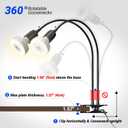 Barrina OG11A2 Clip On Grow Light for Indoor Plants, 4000K 22W(2 x 11W)