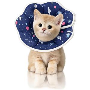 Mechpia Cat Cone Collar Soft, Cat Recovery Collar to Stop Licking, Protective Cats Neck Cone After Surgery for Small Cats Kittens, XS (Neck: 3.5" - 6")