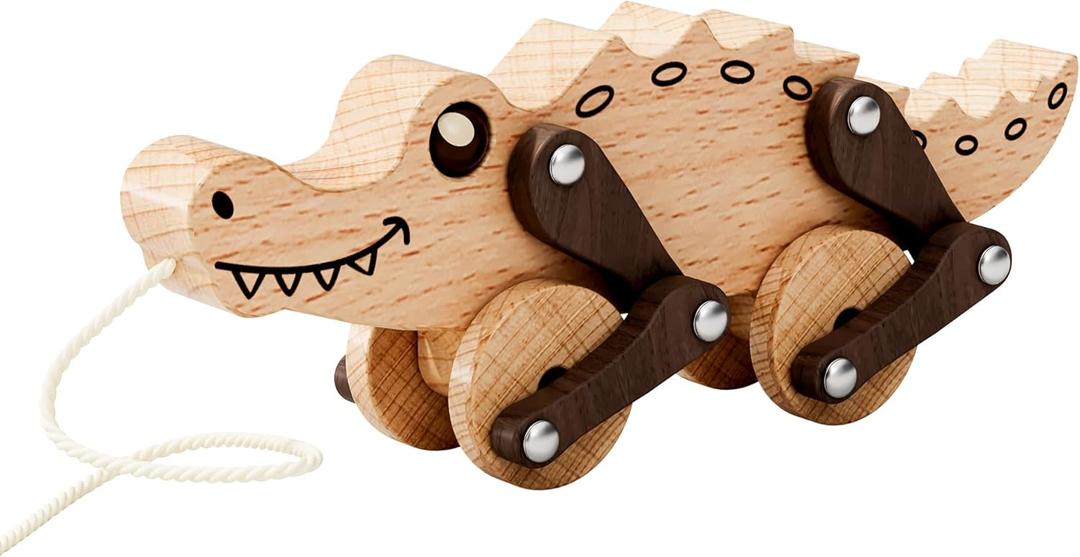 Wooden Crocodile Pull Toy(Crocodile)