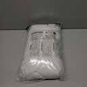 ANRODUO Pure White Linen Curtains 102 Inches Long 2 Panels Light Filtering Sheer Back Tab Rod Pocket Drapes Cotton Linen Textured Window Curtain 102 Inch Length for Bedroom Patio Sliding Glass Door