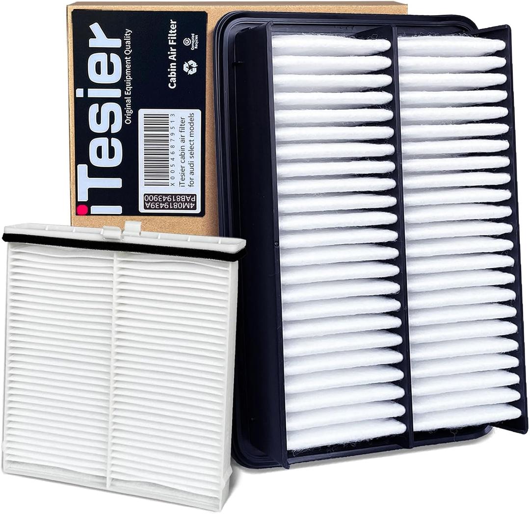 Engine Cabin Air Filter Kit for Mazda CX30 (2020-2026), Mazda 3 (2019-2026), CX50 (2023-2024), Replaces BDGF-61-J6X, PAJ8-13-3A0A, PAH9-13-3A0A