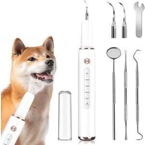 DYALE Sonic Tooth Cleaner for Dogs Sonic Tooth Cleaner Dog Plaque and Tartar Remover Tool Dog Teeth Cleaner Dog Tooth Cleaner Ultrasonic Tooth Scaler for Dogs Cleaning Kit