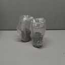 Host Glass FREEZE Double Wall Insulated Beer Glasses, 16oz Set of 2 in Gray