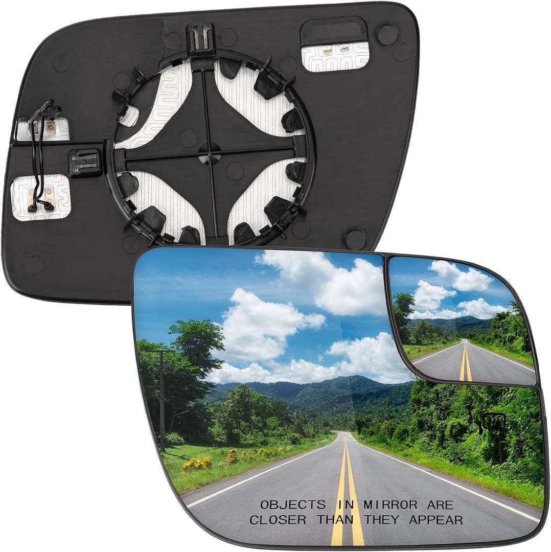 Passenger Side Mirror Replacement for Ford Explorer 2011 2012 2013 2014 2015 2016 2017 2018 2019 - Right Side Mirror Glass, Rear View Mirrors Glass with Power Heated