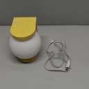 Wireless Charging Table Lamp with Flat Top Surface, Modern Design (Yellow)
