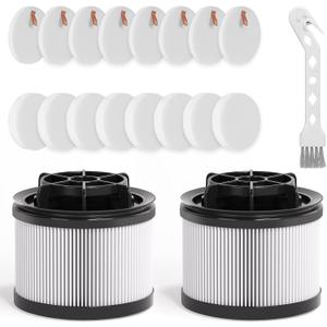 18 PCS LVAC-300 / LVAC-200 MAX Vacuum Cleaner Replacement Filter, Compatible with Levoit Cordless Stick Vacuum Cleaner LVAC-300 Pro & LVAC-200 MAX, Filter Model No. LSV-V202F-WUS