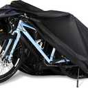 Bike Cover for 1, 2 Bikes Outdoor Waterproof Bicycle Covers 420D Heavy Duty Ripstop Material Offers Constant Protection for All Types of Bicycles All Through The 4 Seasons (Orange)