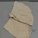 4 Pcs 15 Inch 100% Cotton Scalloped Round Placemats, Thin White Place Mats with Ruffle, Washable Placemats Table Mats for Kitchen Dining Holiday Gatherings Decor