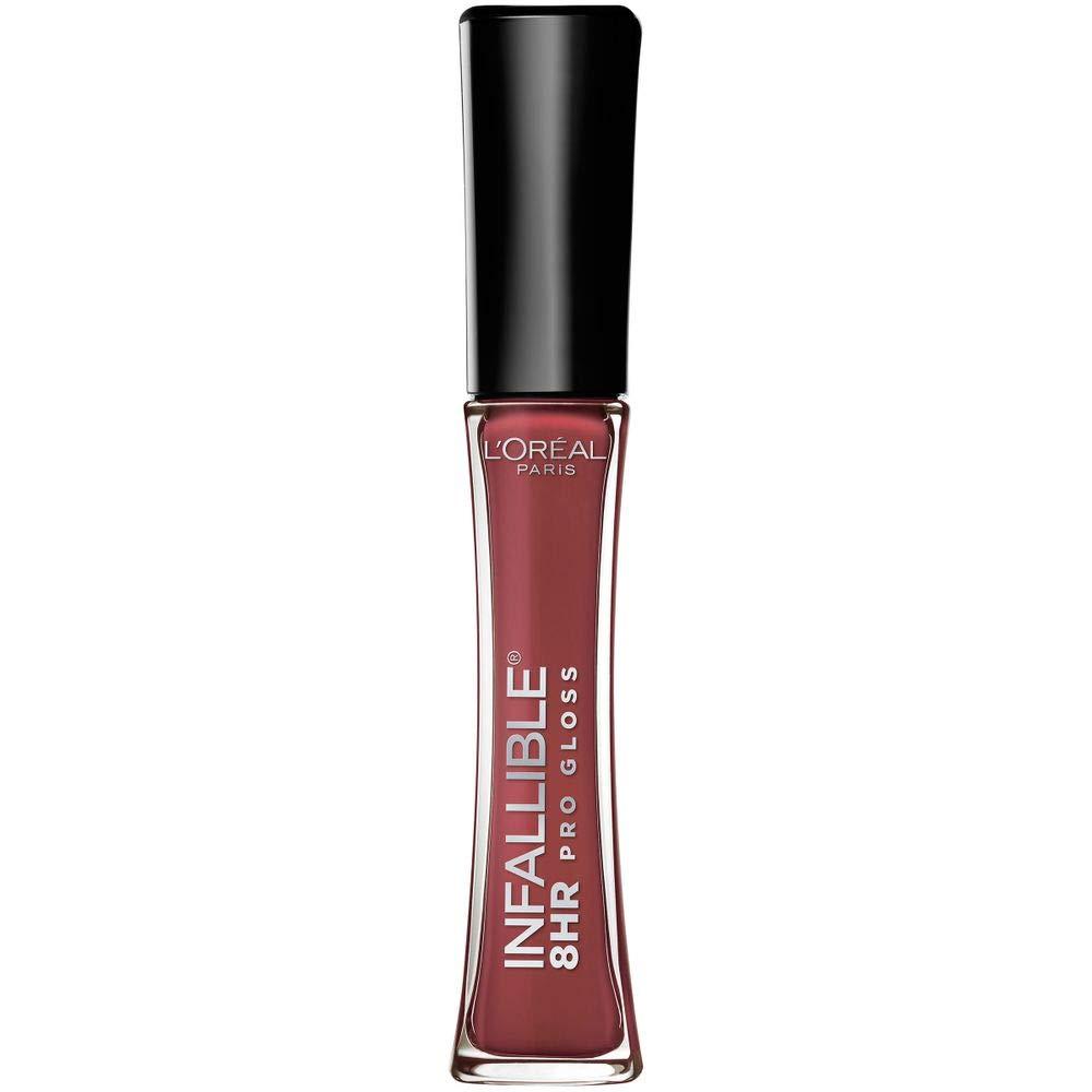 LOreal Paris Makeup Infallible 8 Hour Hydrating Lip Gloss, Sangria, 0.21 Fl Oz