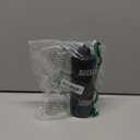 Protein Powder Travel Container with Funnels & Carabiners, 4 Stackable Portable Protein Powder Container to Go, Protein Powder Funnel Set, Travel Protein Powder Containers for Fitness, Travel (Black)