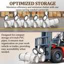 Conduit Carrier Kit Fit 6 Inch PVC Pipe Security Upgraded PVC Conduit Carrier Roof Rack Accessories for Cargo Rack Mounting Hardware Included Pipe Racks for Truck for Providing Extra Storage