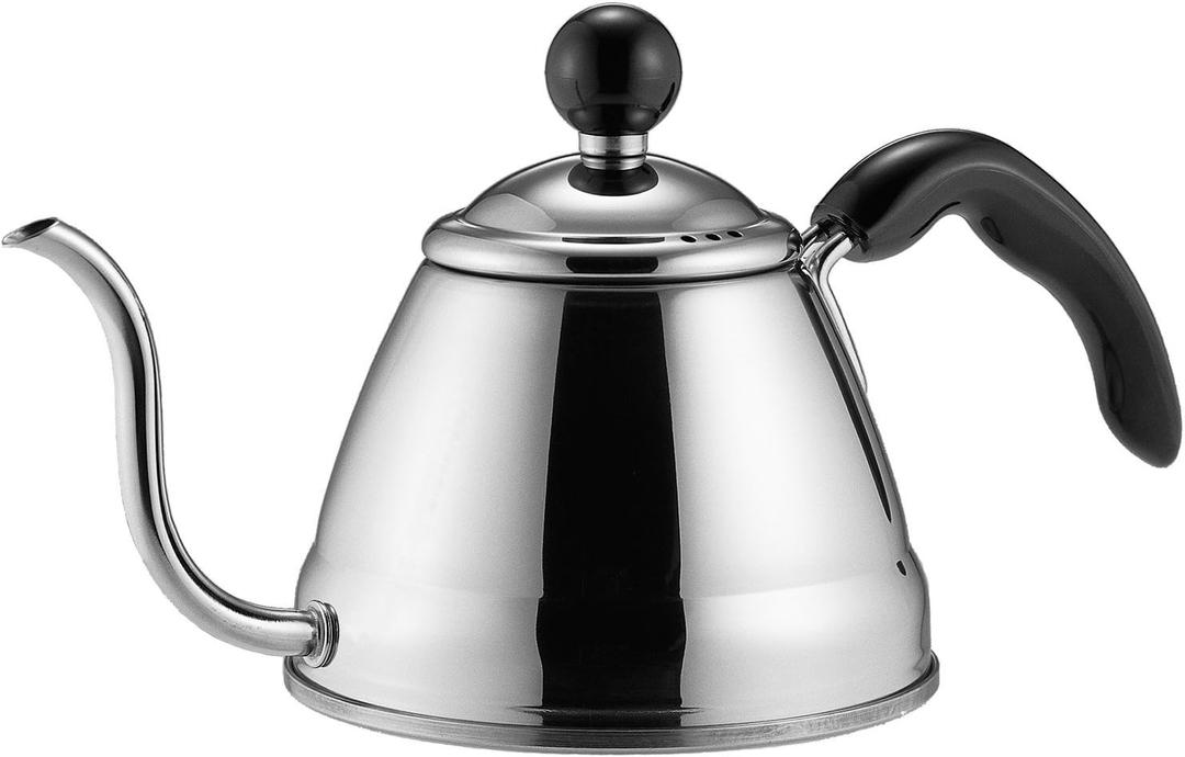 Fino Pour Over Gooseneck Coffee Kettle, 6 Cup, Stainless Steel