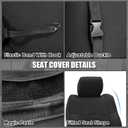 SAPUBK Custom-Fit Rear Seat Covers Replace for 2015-2025 Ford F150 and 2017-2025 F250 F350 F450 40/60 Split Seat, Premium Neoprene Composite Soft Foam Lining Airmesh Breathable Seat Cover