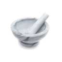 Fox Run Large Marble Mortar and Pestle (8.25" x 4", White)