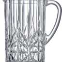 Amazing Abby - Stately - Acrylic Pitcher (80 oz), Clear Plastic Water Pitcher with Lid, Fridge Jug, BPA-Free, Shatter-Proof, Great for Iced Tea, Sangria, Lemonade, Juice, Milk, and More