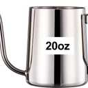 Small Watering Can for Indoor Plants, Mini Indoor Watering Can with Long Spout and Handle 20 OZ / 600 ml Rust-Proof 304 Stainless Steel Material