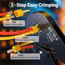 Preciva Ferrule Crimping Tool Kit - AWG 28-5 Self-Adjusting Ratchet Crimper with 1010Pcs Single & 265Pcs Twin Ferrules | Wire Terminal Connectors Kit