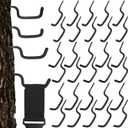 30 Pcs 3 Size Bow Hangers for Tree Stand Bow Hooks for Hunting Archery Bows Hunting Accessories Tree Stand Accessories Bows Gear Holder Screw in Accessory Hook Hunt (Black)