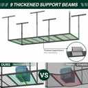 3x8 FT Overhead Garage Storage Rack,750LBS Weight Capacity