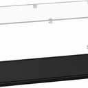 Acrylic Display Case 15x8x8 Inch Cube- 3mm Thick Acrylic Display Box with Black Wooden Base, Assemble Dustproof Showcase Clear Display Case for Collectibles Figures Doll Toys Models Cars