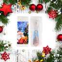 6 x Christmas Style Metal Shoe Horn Christmas Stocking Stuffers 7.5Inch Portable Quality Stainless Steeln Shoe Horn Fashion Travel (Christmas Style Silvery)