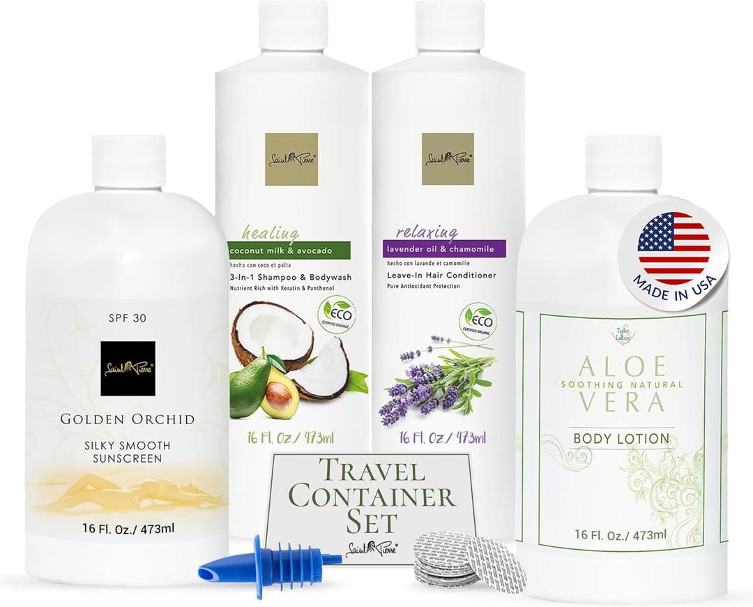 Cruise Ship Essentials Cruise Alcohol Smuggling Kit the Best Fake Empty Shampoo & Conditioner Bottles- containers for Rum Runners4x17.3 oz Hidden Flasks for Liquor to Save So Much
