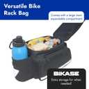 BiKase MIK Compatible Trunk Bike Bag Big Daddy with MIK Attachment, Waterproof Bag for Back of Bicycles with Panniers, Pannier Rack Bag with Water Bottle Carrier (MIK Rack not included)