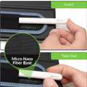 Stylus Holder for Apple Pencil 1st & 2nd, USB-C, Pro, and Slim Stylus  Rip-Resistant Elastic Sleeve, Microfiber Base, and 3M Adhesive for Attaching to iPad & Tablet Cases, Black