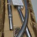 Corner Shower Curtain Rod, Size 60"x30", Silver Color, Stainless Steel 304, L Shaped, No Drill Curtain Rod for Bathtub