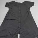 Women's Maternity 3 in 1 Delivery Labor Nursing Nightgown Hospital Gown Sleepwear for Breastfeeding, 2 XL