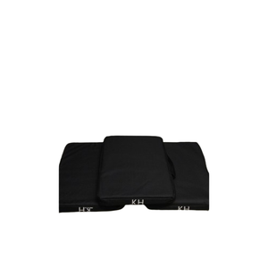 KH Seat Cushions with Waterproof Oxford Cover, 16.6x13x2 inches, High Density Foam, Carrying Handle, Set of 3 (Black) KH Seat Cushions with Waterproof Oxford Cover, 16.6x13x2 inches, High Density Foam, Carrying Handle, Set of 3 (Black)