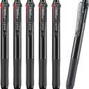 Aozora Erasable Pens Multicolor Click Fine Point 0.5mm 3color Pen in One Retractable Multi Color Erasable Gel Pens for Completing Sudoku and Crossword Puzzles 6 Pack