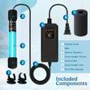 5W UV Light for Aquariums with 4 Timer Modes | UV-C Clean Light for Use in Sump Areas, Filters, Top Filter Boxes & Small Ponds Keeps Fish Tanks Clear & Healthy
