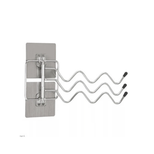 HOMOTEK Swivel Towel Rack Adhesive Stainless Steel Towel Hanger 3-Arm Towel Bar, Space Saving Towel Holder Rack for Bathroom Kitchen, Brushed Finish 1 Pack